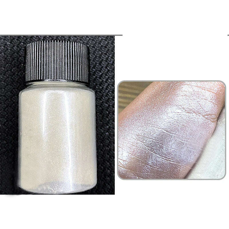 Ice Muscle Aurora Neon Glitter Mirror Nail Powder Pigment Pearl Nail Art Glitter Dust Chrome Aurora Blue Manicure Holographic