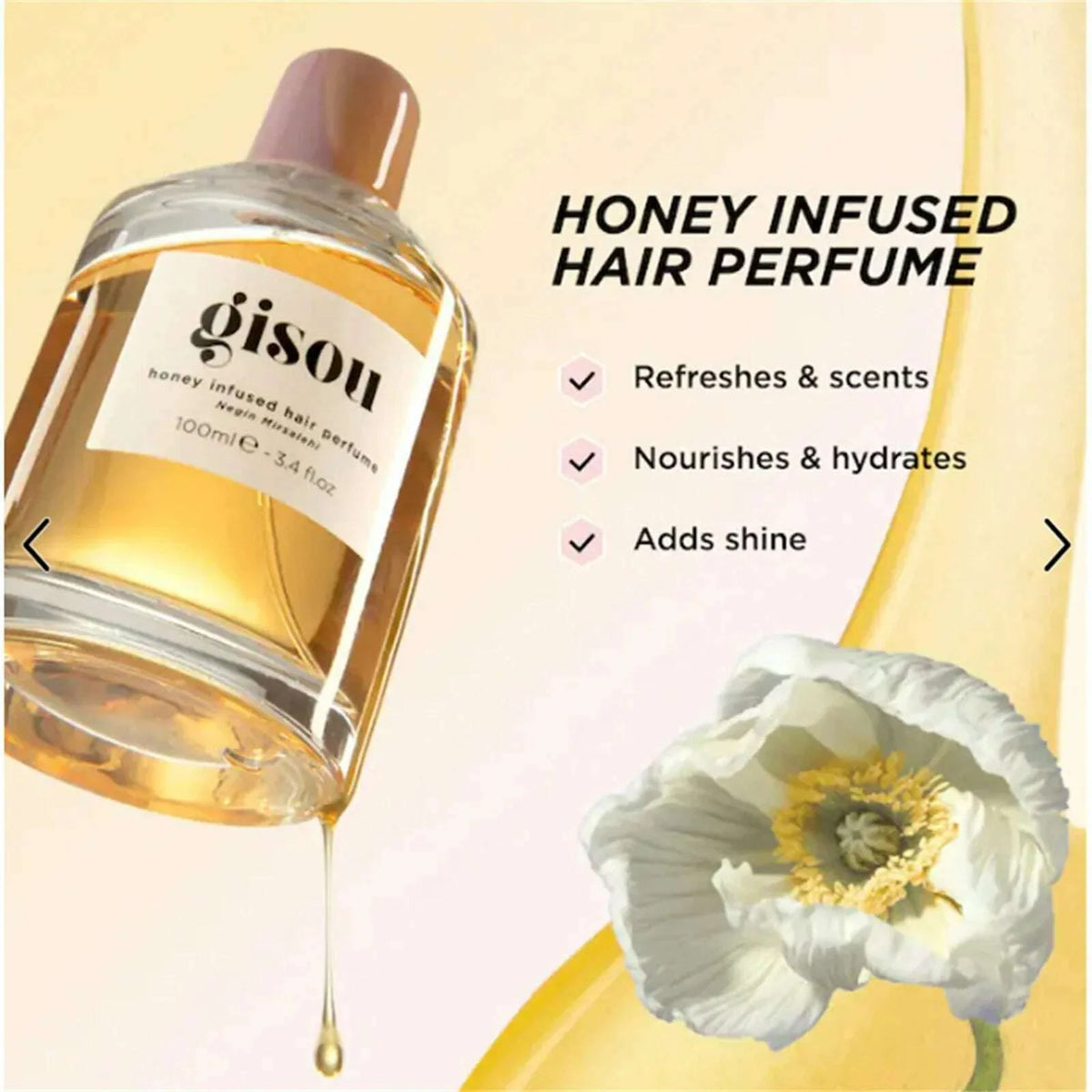Infused Hair Perfume Pocket Size, A Travel-Friendly  With Sweet Notes Of Honey Blended Into Spring Florals (1.7 Fl Oz/50ml)