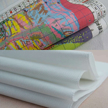 Joy Sunday Cross Stitch Kits Stamped Counted Fabric Aida 16/14/11CT DIY Hand Embroidery Set Abstract Art Home Decoracion Gift