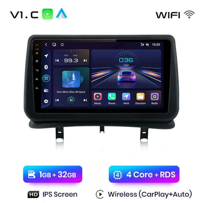 Junsun V1 AI Voice Wireless CarPlay Android Auto Radio for Renault Clio 3 2005-2014 4G Car Multimedia GPS 2din autoradio