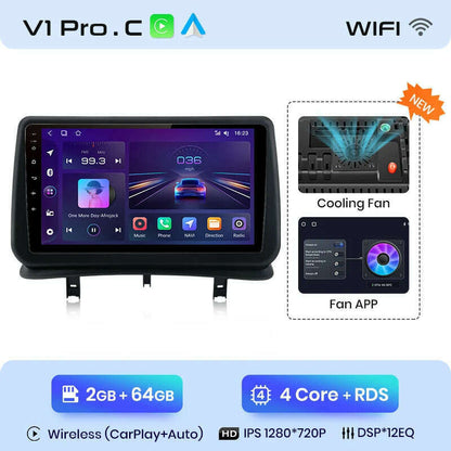 Junsun V1 AI Voice Wireless CarPlay Android Auto Radio for Renault Clio 3 2005-2014 4G Car Multimedia GPS 2din autoradio