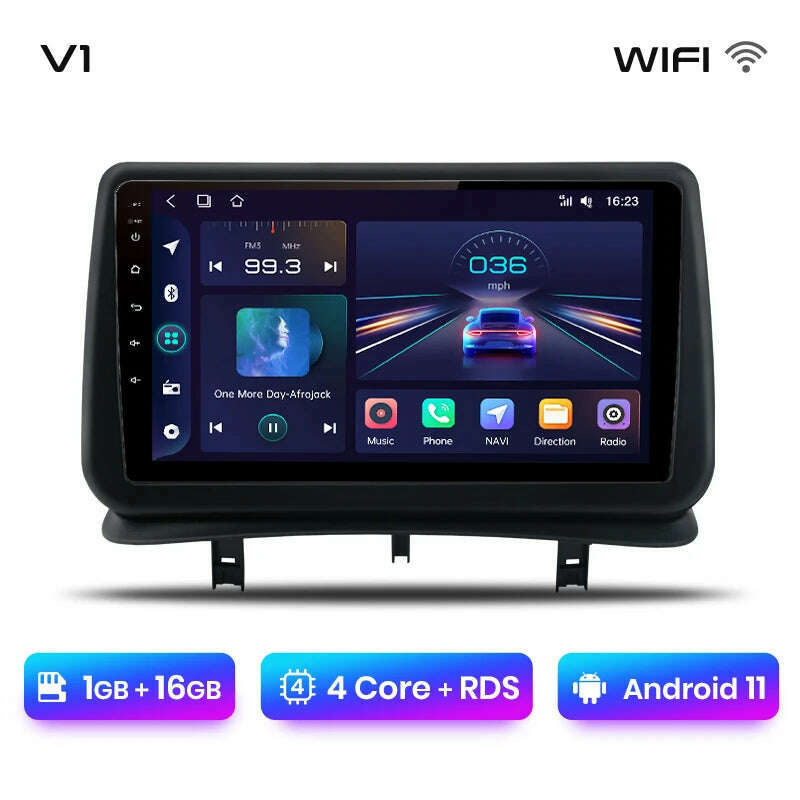 Junsun V1 AI Voice Wireless CarPlay Android Auto Radio for Renault Clio 3 2005-2014 4G Car Multimedia GPS 2din autoradio