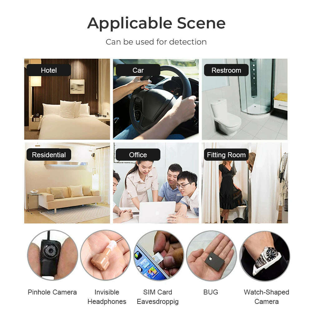 K88 Hidden Devices Detector LED display Anti Candid Camera Detector hunter GPS Bug mini camera RF  Signal Scanner Camera Finder