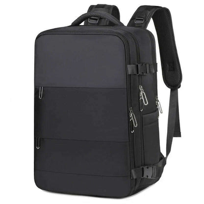 Large Capacity Expansion Travel Backpack 2024 New Nylon Fabric Waterproof Backpack Multifunctional Commuting Computer Bag