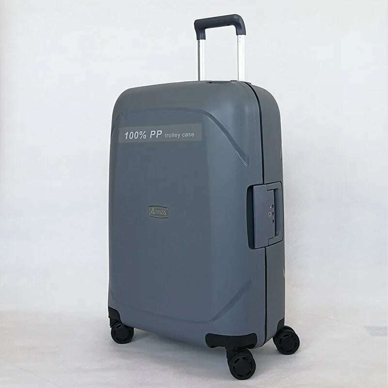 Lightweight Luggage  PP Password Trolley Case Unisex Suitcase 20/24/28 inch Cabin Carry on Travel Bag Rolling Luggage Suitcases