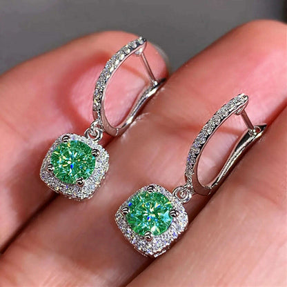 Lihong Full Paved Crystal CZ Hoop Earrings for Women Dazzling Accessories Wedding Party Delicate Birthday Gift Statement Jewelry