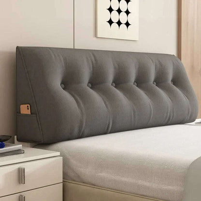 Long Pillow Headboard Cushion Triangle Large Back Bed Soft Bag Pillow Can Be Disassembled Washed Bedroom Sofa Cojín Triangular
