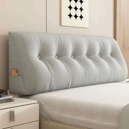 Long Pillow Headboard Cushion Triangle Large Back Bed Soft Bag Pillow Can Be Disassembled Washed Bedroom Sofa Cojín Triangular