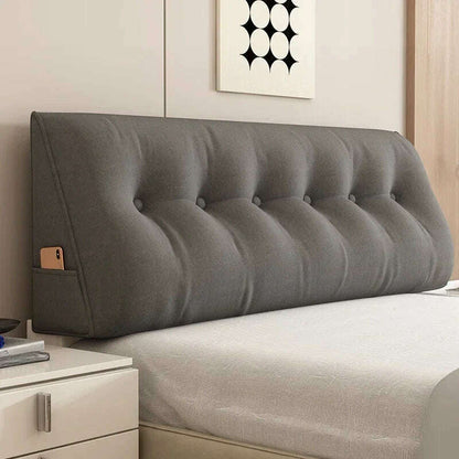 Long Pillow Headboard Cushion Triangle Large Back Bed Soft Bag Pillow Can Be Disassembled Washed Bedroom Sofa Cojín Triangular