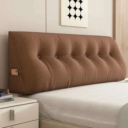 Long Pillow Headboard Cushion Triangle Large Back Bed Soft Bag Pillow Can Be Disassembled Washed Bedroom Sofa Cojín Triangular