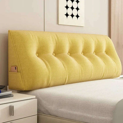 Long Pillow Headboard Cushion Triangle Large Back Bed Soft Bag Pillow Can Be Disassembled Washed Bedroom Sofa Cojín Triangular