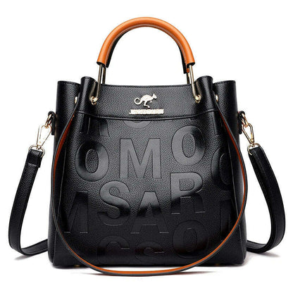 Luxury Handbags Designer Letter Pu Leather Women Shoulder Bags High Capacity Ladies Crossbody Bag Fashion Casual Female Tote Bag