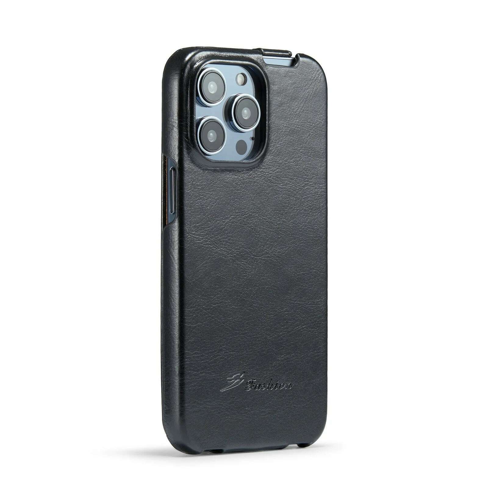 Luxury R64 Genuine Leather Flip Case For iPhone 16 15 14 13 12 11 Pro Max 7 8 X XS XR XS Cover