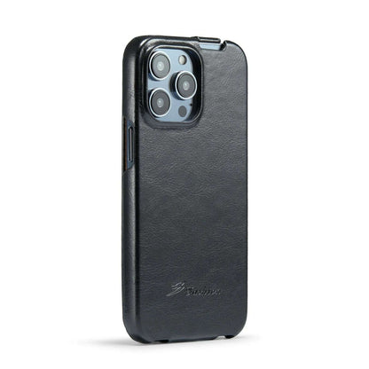 Luxury R64 Genuine Leather Flip Case For iPhone 16 15 14 13 12 11 Pro Max 7 8 X XS XR XS Cover