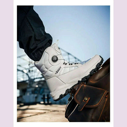 Men Boots 2024 Winter New Waterproof Non-slip Thicken Plush Cotton Shoes For Male -40℃ Warm Snow Boots Men Botas Para Hombres