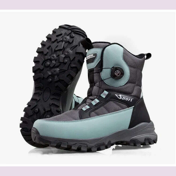 Men Boots 2024 Winter New Waterproof Non-slip Thicken Plush Cotton Shoes For Male -40℃ Warm Snow Boots Men Botas Para Hombres
