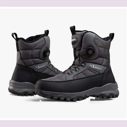 Men Boots 2024 Winter New Waterproof Non-slip Thicken Plush Cotton Shoes For Male -40℃ Warm Snow Boots Men Botas Para Hombres