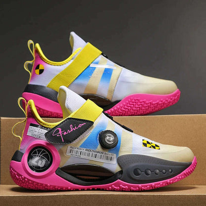 Men's Basketball Shoes Breathable Cushioning Non-Slip Wearable Runing Shoes Gym Training Athletic Basketball Sneakers for Women