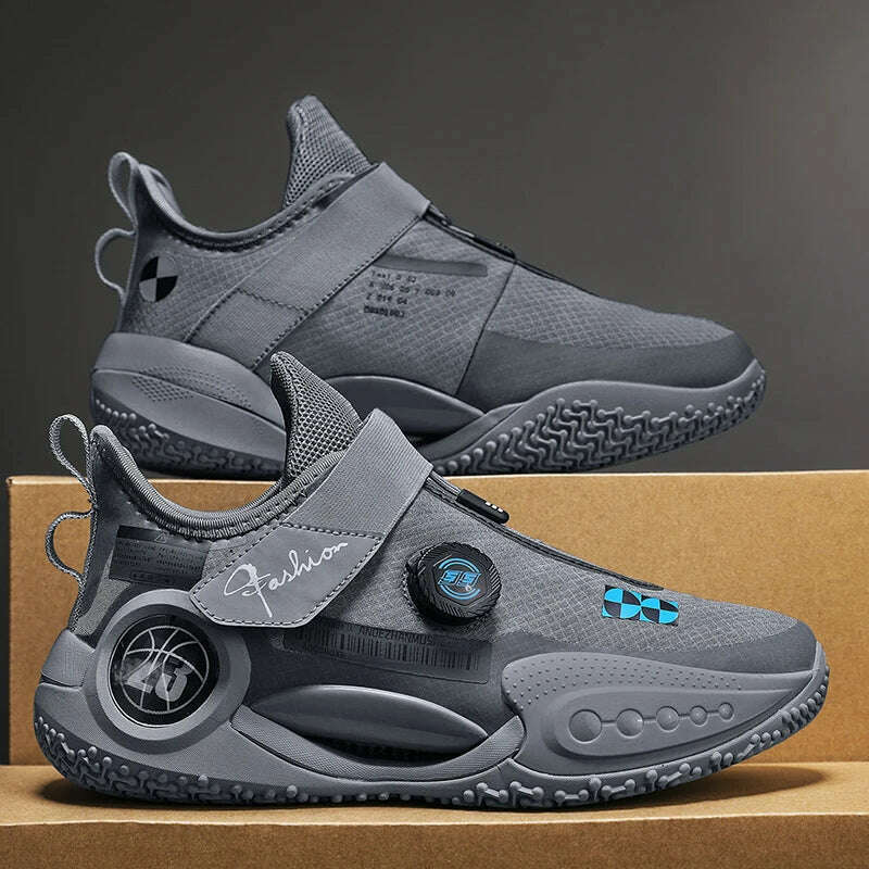 Men's Basketball Shoes Breathable Cushioning Non-Slip Wearable Runing Shoes Gym Training Athletic Basketball Sneakers for Women