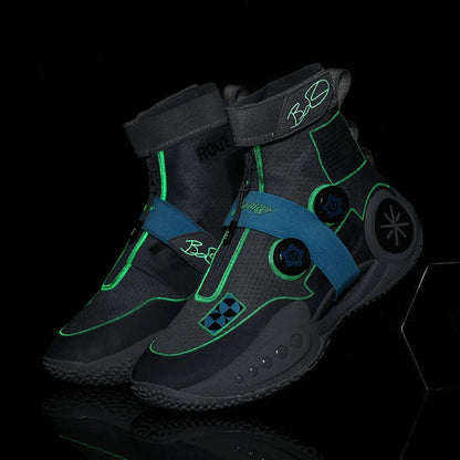 Men's Basketball Shoes Breathable Cushioning Non-Slip Wearable Runing Shoes Gym Training Athletic Basketball Sneakers for Women