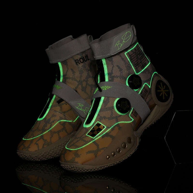 Men's Basketball Shoes Breathable Cushioning Non-Slip Wearable Runing Shoes Gym Training Athletic Basketball Sneakers for Women