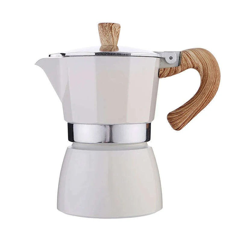 Moka Pot Italian Coffee Machine Espresso Aluminum Geyser Coffee Maker Kettle Latte Stove Classic Coffee Barista Tools 150/300ml