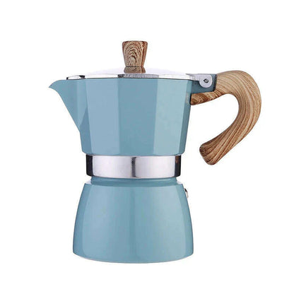 Moka Pot Italian Coffee Machine Espresso Aluminum Geyser Coffee Maker Kettle Latte Stove Classic Coffee Barista Tools 150/300ml