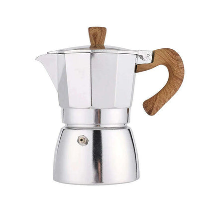 Moka Pot Italian Coffee Machine Espresso Aluminum Geyser Coffee Maker Kettle Latte Stove Classic Coffee Barista Tools 150/300ml