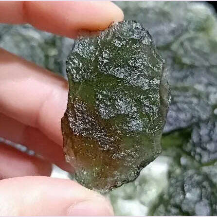 Moldavite Natural Czech Meteorite Impact Glass Rough Stone Crystal Energy Stone