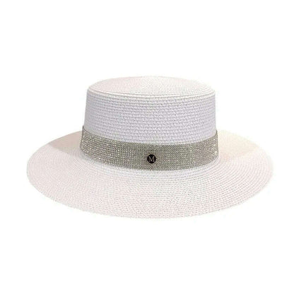 Net celebrity sun-shading flat straw hat women summer fedora hat travel on the beach and beach vacation sunscreen hat панама