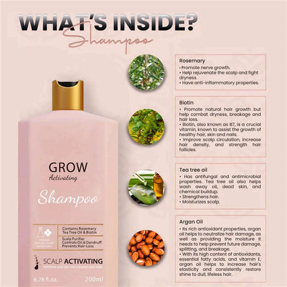 New Growth Activating Shampoo Deeply Nourishes Hair To Prevent Hair Loss While Fighting Chronic Scalp Problems 200ml