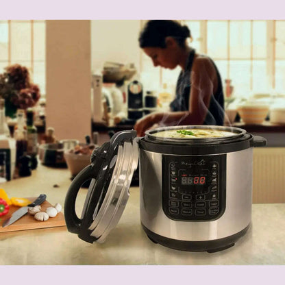 NEW MCPR120A 8 Quart Digital Pressure Cooker with 13 Pre-set Multi Function Features, Stainless Steel