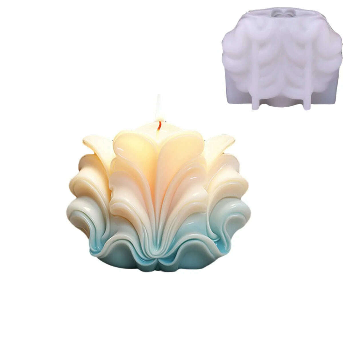 New Ocean Shell Coral Candle Silicone Mold Handmade Aromatherapy Candle Decoration Coral Flower Shell Cake Soap Epoxy Resin Mold