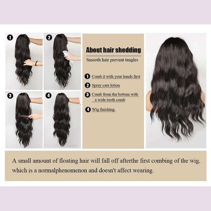 Ombre Synthetic Straight Cosplay Women Hair Platinum Blonde to Black Hair Long Layered Natural Wigs with Bangs for White Women