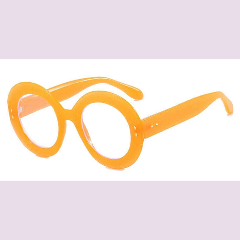 Oversized Round Glasses Frames Women Fashion Clear Lens Optical Eyeglasses Frame Ladies Eyewear Leopard Black