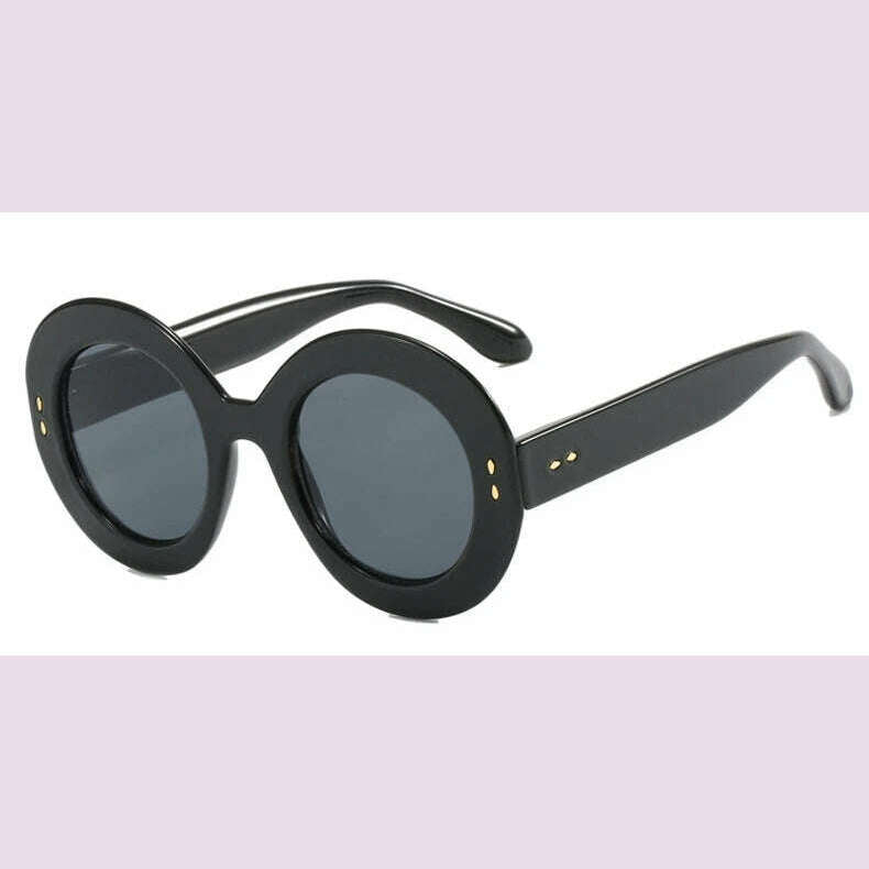 Oversized Round Glasses Frames Women Fashion Clear Lens Optical Eyeglasses Frame Ladies Eyewear Leopard Black