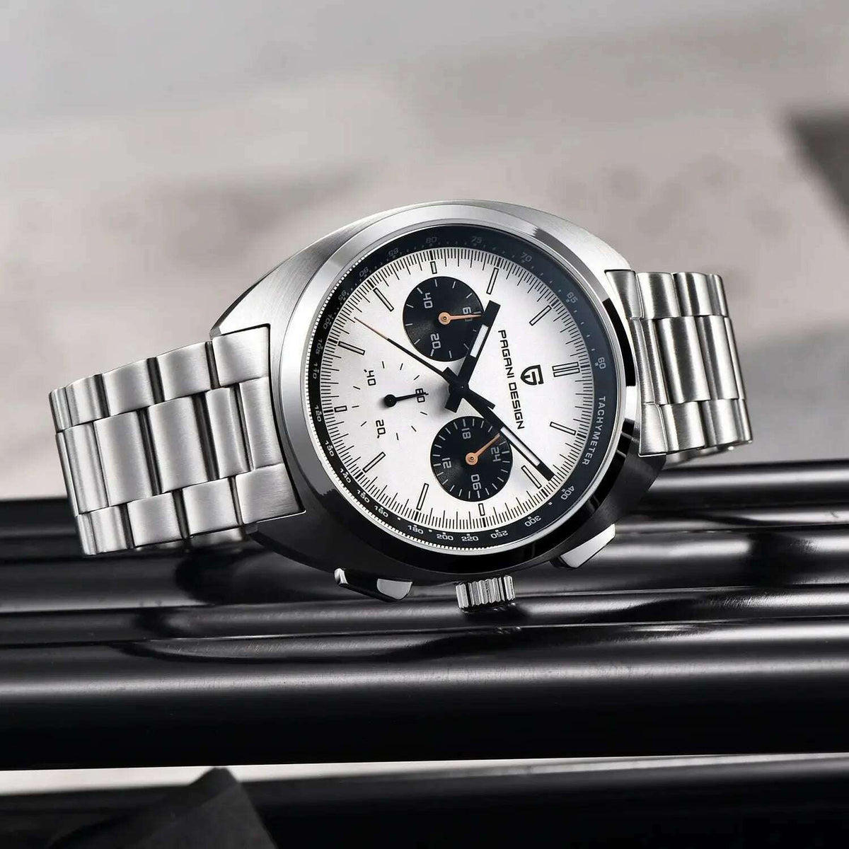PAGANI DESIGN Panda Dial Men Watches Luxury Quartz Watch For Men Japan VK63 Sport Chronograph Sapphire glass Wristwatch 2024 New