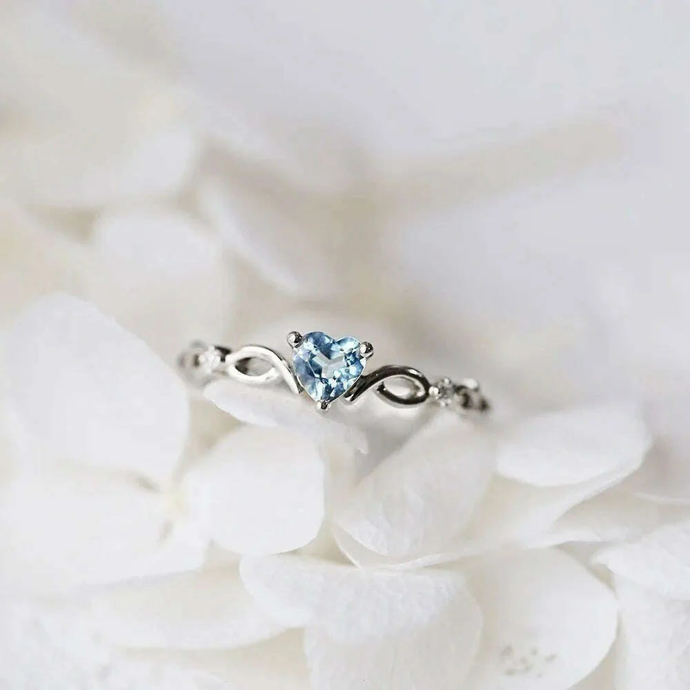 Romantic Pink Heart shaped Ring for Female Cubic Zirconia Bridal Wedding Party  with Minimalist Fashion Jewelry Accessories