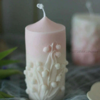 Rose Flower Bouquet Scented Candle Silicone Mold DIY Handmade Handicrafts Candle Making Plaster Soap Mould Home Decoration Tools