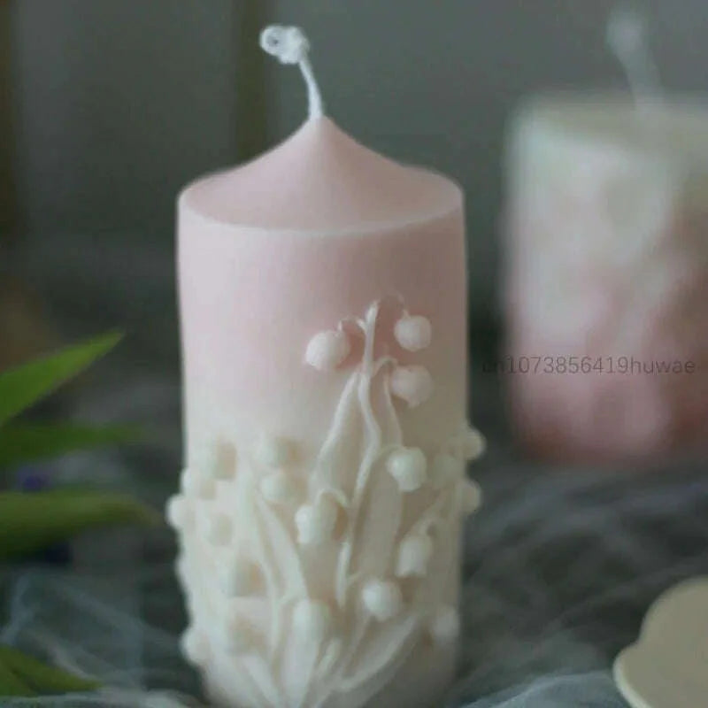 Rose Flower Bouquet Scented Candle Silicone Mold DIY Handmade Handicrafts Candle Making Plaster Soap Mould Home Decoration Tools