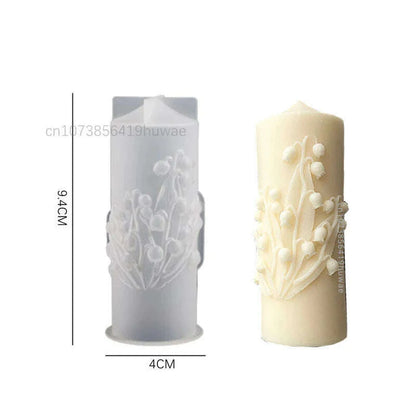 Rose Flower Bouquet Scented Candle Silicone Mold DIY Handmade Handicrafts Candle Making Plaster Soap Mould Home Decoration Tools