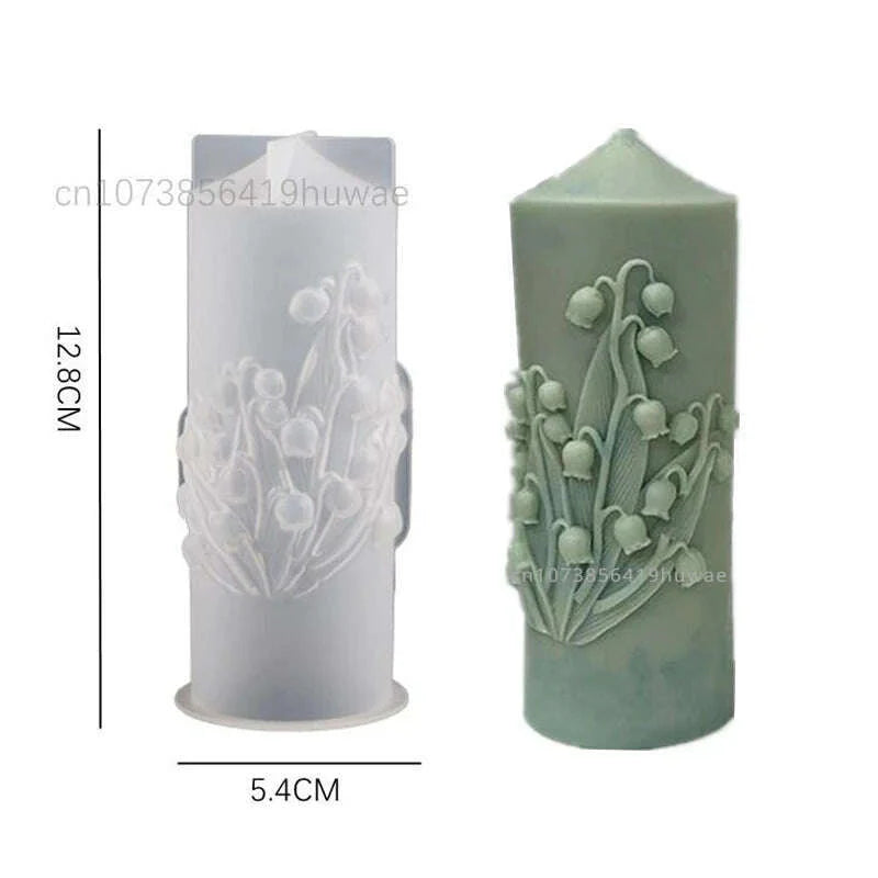 Rose Flower Bouquet Scented Candle Silicone Mold DIY Handmade Handicrafts Candle Making Plaster Soap Mould Home Decoration Tools