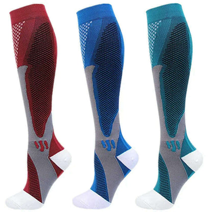S-XXL 3 Pairs Pack/Socks Compression Socks 30 Mmhg Fit For Medical Edema Diabetes Varicose Veins Running Sports Socks Size XXL