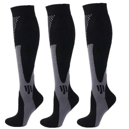S-XXL 3 Pairs Pack/Socks Compression Socks 30 Mmhg Fit For Medical Edema Diabetes Varicose Veins Running Sports Socks Size XXL
