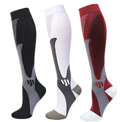 S-XXL 3 Pairs Pack/Socks Compression Socks 30 Mmhg Fit For Medical Edema Diabetes Varicose Veins Running Sports Socks Size XXL