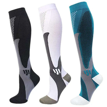 S-XXL 3 Pairs Pack/Socks Compression Socks 30 Mmhg Fit For Medical Edema Diabetes Varicose Veins Running Sports Socks Size XXL