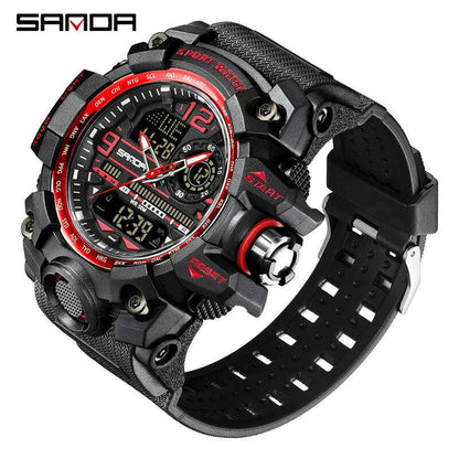 SANDA G style Top Men Watch 50M Waterproof Sports Military Quartz Watch For Male Electron LED Digital Wristwatch Reloj De Hombre