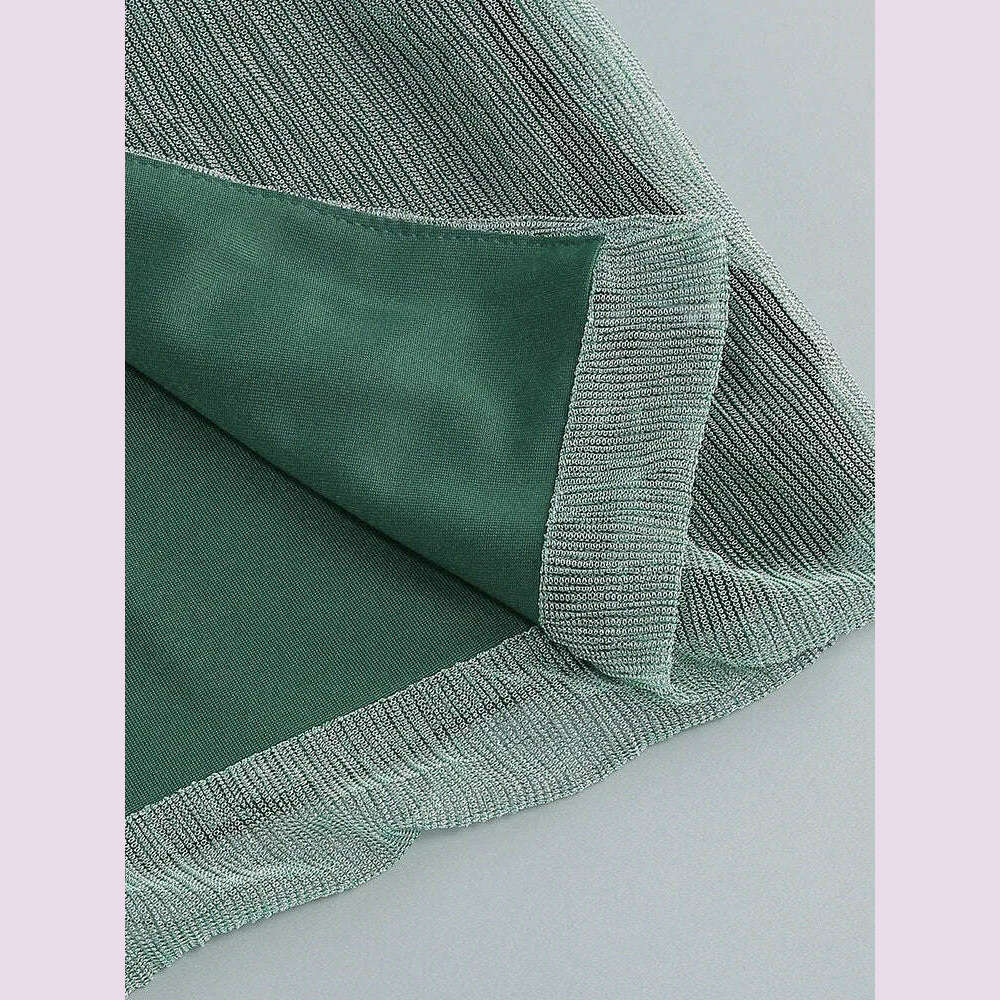 Sexy One Shoulder Draped Glitter Long Dress Women Brown Corset Sparkly Backless Bodycon Maxi Dresses Evening Party Gowns