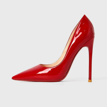 Shoes Woman 2024 Trend Luxury Shoes For Women Brand Pumps Red Shiny Bottom Pointed Toe High Heels Party Elegant Ladies Shoe 2025
