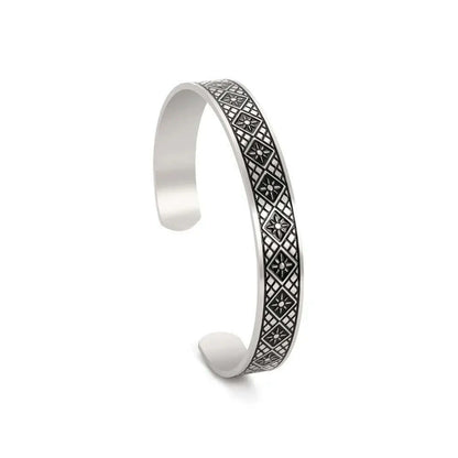 Skyrim Viking Triquetra Cuff Bangle for Women Men Stainless Steel Good Luck Amulet Vintage Celtics Irish Knots Bracelet Jewelry